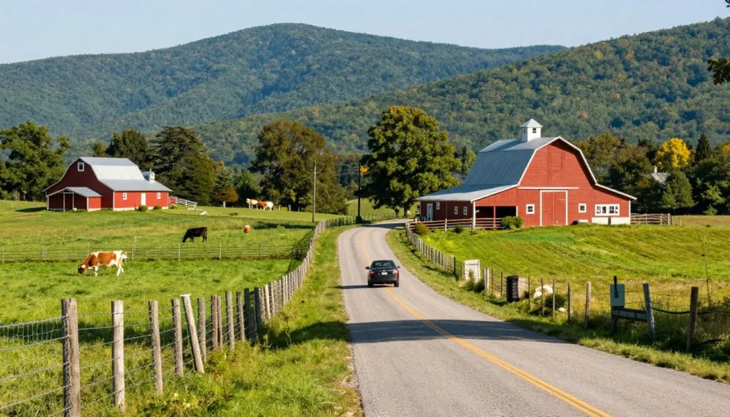 scenic country road through East Tennessee countryside scenic country road through East Tennessee countryside