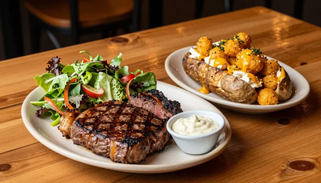 western American dining spread with regional Utah specialties