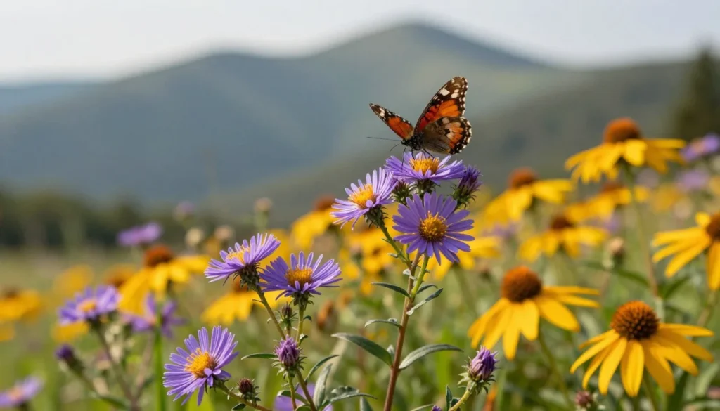 wildflowers blooming in Tennessee mountain meadow wildflowers blooming in Tennessee mountain meadow